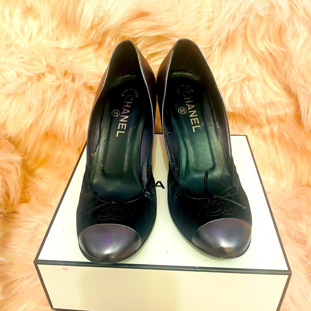 Chanel two tone pumps